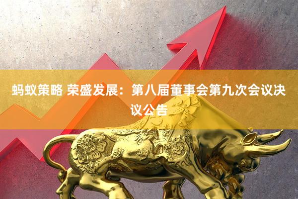 蚂蚁策略 荣盛发展：第八届董事会第九次会议决议公告